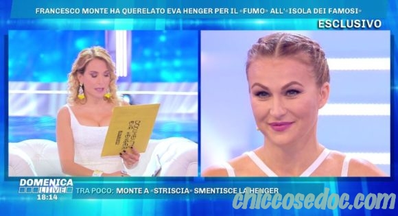 "DOMENICA LIVE" - L'annuncio in diretta di Barbara d'Urso.. "Francesco Monte ha querelato Eva Henger!"