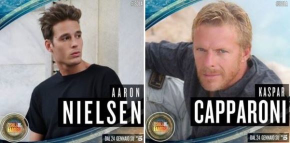 “ISOLA DEI FAMOSI 14” - Aaron Nielsen e Kaspar Capparoni ufficialmente nel cast dei naufraghi..