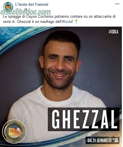 “ISOLA DEI FAMOSI 14” - Abdelkader Ghezzal ufficialmente nel cast dei naufraghi