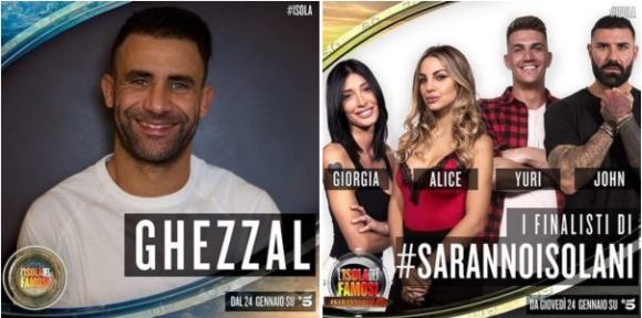 “ISOLA DEI FAMOSI 14” - Abdelkader Ghezzal ufficialmente nel cast dei naufraghi. E i 4 finalisti di "Saranno Isolani" in lizza per un posto da concorrente..