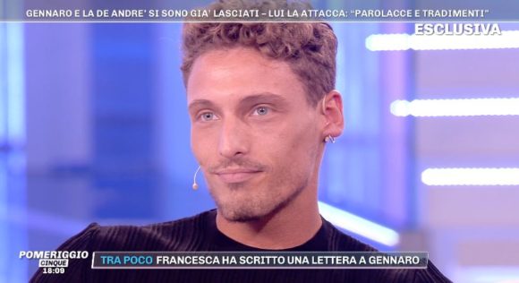 "GF 16" - Gennaro Lillio, tornato a "Pomeriggio 5" sulla rottura con Francesca De Andrè, ha esternato..