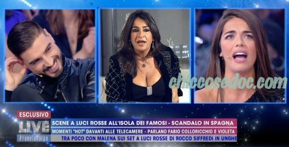 "LIVE - NON E' LA D'URSO" - Fabio Colloricchio e la fidanzata Violeta Mangrinan