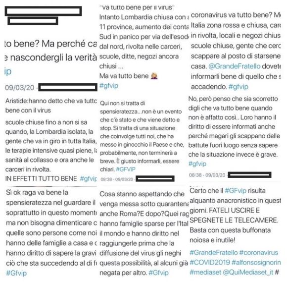 "GRANDE FRATELLO VIP 4" - Twitter