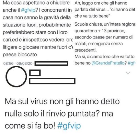 "GRANDE FRATELLO VIP 4" - Twitter