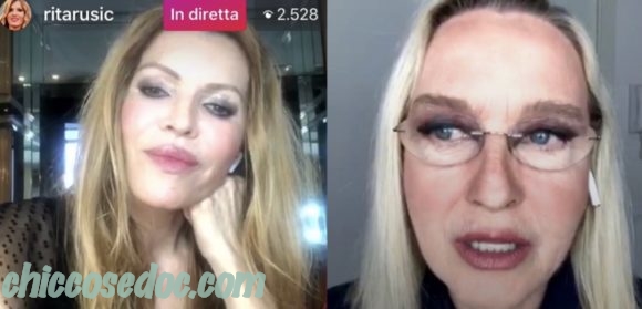 "GRANDE FRATELLO VIP 4" - Rita Rusic ed Eleonora Giorgi in diretta Instagram condivisa..