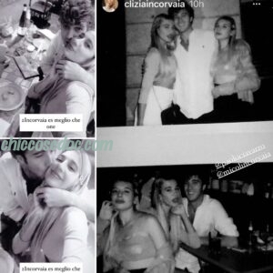 <b>"GRANDE FRATELLO VIP 4" - Paolo Ciavarro e la fidanzata Clizia Incorvaia, insieme con la sorella di lei.. Micol, a Milano..  Fonte: Instagram Stories</b>