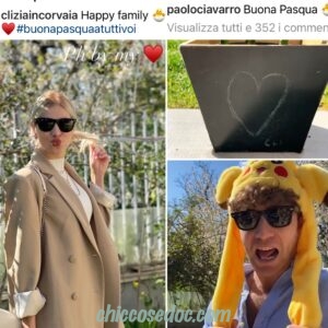 <b>“GRANDE FRATELLO VIP 4” - Pasqua in famiglia, con la "suocera iconica" Eleonora Giorgi, per Clizia Incorvaia ed il fidanzato Paolo Ciavarro..  Fonte: Instagram Stories</b>