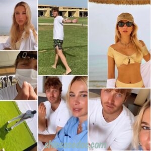 <b>"GRANDE FRATELLO VIP 4" - Prima vera vacanza di famiglia, in un resort a Sciacca, per Paolo Ciavarro e la fidanzata Clizia Incorvaia.. lui a lezione di golf..  Fonte: Instagram Stories</b>